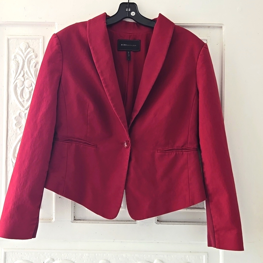 BCBG Blazer Maroon size10